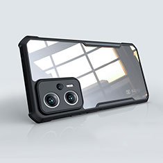 Silikon Schutzhülle Ultra Dünn Tasche Durchsichtig Transparent T08 für Xiaomi Redmi Note 11T Pro 5G Schwarz