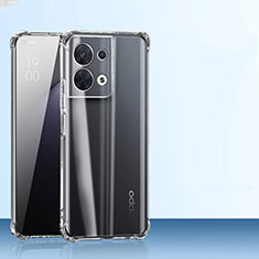 Silikon Schutzhülle Ultra Dünn Tasche Durchsichtig Transparent T09 für Oppo Reno8 Pro+ Plus 5G Klar