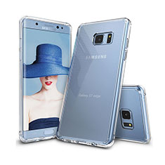 Silikon Schutzhülle Ultra Dünn Tasche Durchsichtig Transparent T09 für Samsung Galaxy S7 Edge G935F Klar