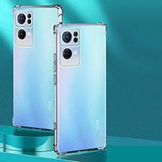 Silikon Schutzhülle Ultra Dünn Tasche Durchsichtig Transparent T10 für Oppo Reno7 Pro 5G Klar