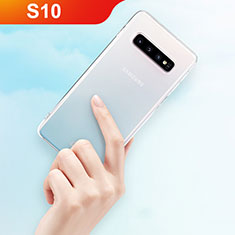 Silikon Schutzhülle Ultra Dünn Tasche Durchsichtig Transparent T10 für Samsung Galaxy S10 5G Klar