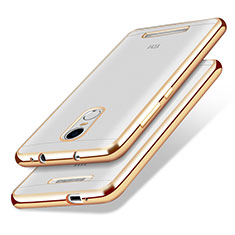 Silikon Schutzhülle Ultra Dünn Tasche Durchsichtig Transparent T10 für Xiaomi Redmi Note 3 MediaTek Gold