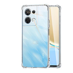 Silikon Schutzhülle Ultra Dünn Tasche Durchsichtig Transparent T11 für Oppo Reno8 Pro 5G Klar