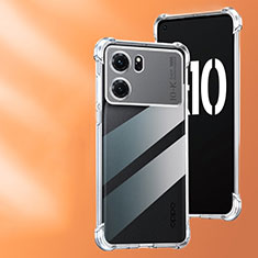 Silikon Schutzhülle Ultra Dünn Tasche Durchsichtig Transparent T12 für Oppo K10 5G Klar