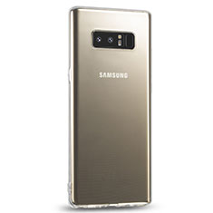 Silikon Schutzhülle Ultra Dünn Tasche Durchsichtig Transparent T14 für Samsung Galaxy Note 8 Duos N950F Klar