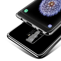 Silikon Schutzhülle Ultra Dünn Tasche Durchsichtig Transparent T15 für Samsung Galaxy S9 Plus Schwarz