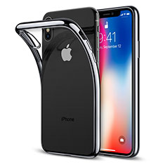 Silikon Schutzhülle Ultra Dünn Tasche Durchsichtig Transparent T26 für Apple iPhone X Klar