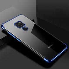 Silikon Schutzhülle Ultra Dünn Tasche Durchsichtig Transparent U01 für Huawei Mate 20 Blau