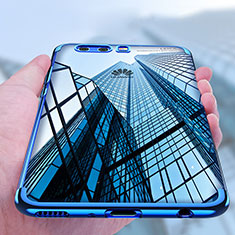 Silikon Schutzhülle Ultra Dünn Tasche Durchsichtig Transparent U03 für Huawei P10 Plus Blau