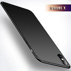 Silikon Schutzhülle Ultra Dünn Tasche S02 für Apple iPhone X Schwarz