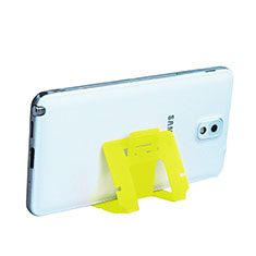 Smartphone Halter Halterung Handy Ständer Universal T04 für Wiko Tommy 2 Gelb