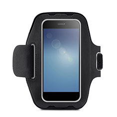 Sport Armband Handytasche Sportarmband Laufen Joggen Universal B08 für Samsung Galaxy C7 Pro C7010 Schwarz