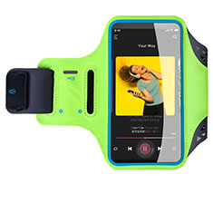 Sport Armband Handytasche Sportarmband Laufen Joggen Universal G03 für Huawei Nova 5i Pro Grün
