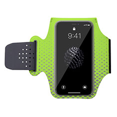 Sport Armband Handytasche Sportarmband Laufen Joggen Universal G04 für Xiaomi Redmi Note 13 Pro+ Plus 5G Grün