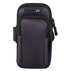 Sport Armband Handytasche Sportarmband Laufen Joggen Universal L01 für Nokia 6.3 Schwarz