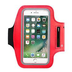 Sport Armband Schutzhülle Laufen Joggen Universal B02 für Xiaomi Mi A3 Lite Rot