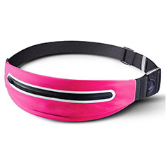 Sport Quertasche Schutz Hülle Laufen Joggen Universal L02 für Accessoires Telephone Casques Ecouteurs Pink