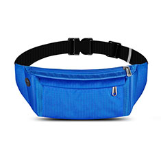 Sport Quertasche Schutz Hülle Laufen Joggen Universal S04 für Nokia C30 Hellblau