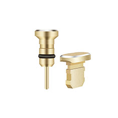 Staubschutz Stöpsel Passend Lightning USB Jack J01 für Apple iPad Air Gold