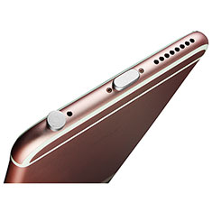 Staubschutz Stöpsel Passend Lightning USB Jack J02 für Apple iPad Mini 3 Silber