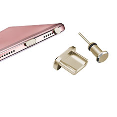 Staubschutz Stöpsel Passend USB-B Jack Android Universal H01 für Xiaomi Redmi Note 12 Pro 5G Gold