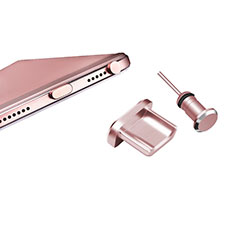 Staubschutz Stöpsel Passend USB-B Jack Android Universal H01 für Motorola Moto G10 Rosegold