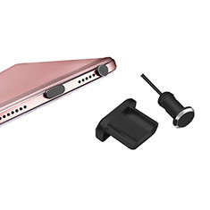 Staubschutz Stöpsel Passend USB-B Jack Android Universal H01 für Sharp Aquos Sense4 Basic Schwarz