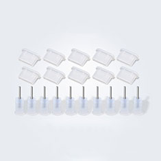 Staubschutz Stöpsel Passend USB-C Jack Type-C Universal 10PCS für Apple iPad Air 5 10.9 (2022) Weiß