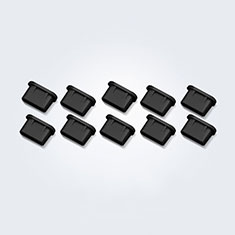 Staubschutz Stöpsel Passend USB-C Jack Type-C Universal 10PCS H01 für Apple iPhone 16 Plus Schwarz