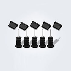 Staubschutz Stöpsel Passend USB-C Jack Type-C Universal 5PCS für Apple iPad Air 5 10.9 (2022) Schwarz