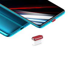 Staubschutz Stöpsel Passend USB-C Jack Type-C Universal H02 für Huawei Honor Magic6 Lite 5G Rot