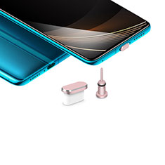 Staubschutz Stöpsel Passend USB-C Jack Type-C Universal H03 für Apple iPhone 15 Plus Rosegold