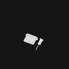 Staubschutz Stöpsel Passend USB-C Jack Type-C Universal H04 für Sony Xperia 10 V Weiß