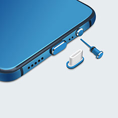 Staubschutz Stöpsel Passend USB-C Jack Type-C Universal H05 für Samsung Galaxy A6s Blau