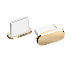 Staubschutz Stöpsel Passend USB-C Jack Type-C Universal H06 für Apple iPhone 15 Gold