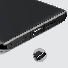 Staubschutz Stöpsel Passend USB-C Jack Type-C Universal H08 für Apple iPad Air 5 10.9 (2022) Schwarz