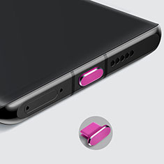 Staubschutz Stöpsel Passend USB-C Jack Type-C Universal H08 für Apple iPhone 15 Pro Max Pink