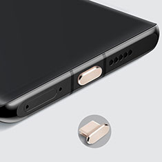 Staubschutz Stöpsel Passend USB-C Jack Type-C Universal H08 für Sharp Aquos Sense4 Basic Gold