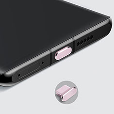 Staubschutz Stöpsel Passend USB-C Jack Type-C Universal H08 für Samsung Galaxy M42 5G Rosegold