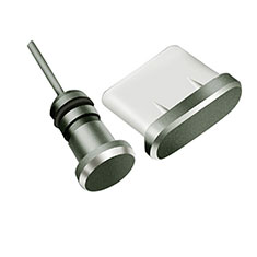 Staubschutz Stöpsel Passend USB-C Jack Type-C Universal H09 für Apple iPhone 15 Schwarz