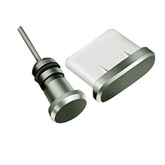 Staubschutz Stöpsel Passend USB-C Jack Type-C Universal H09 für Realme V30 5G Schwarz