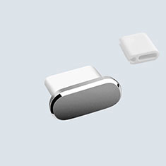 Staubschutz Stöpsel Passend USB-C Jack Type-C Universal H10 für Oppo A1x 5G Dunkelgrau