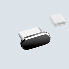 Staubschutz Stöpsel Passend USB-C Jack Type-C Universal H10 für Apple iPad Air 5 10.9 (2022) Schwarz