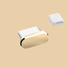 Staubschutz Stöpsel Passend USB-C Jack Type-C Universal H10 für Apple iPhone 15 Pro Max Gold