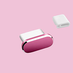 Staubschutz Stöpsel Passend USB-C Jack Type-C Universal H10 für Apple iPhone 16 Plus Pink