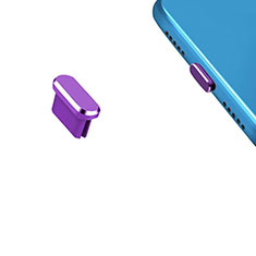 Staubschutz Stöpsel Passend USB-C Jack Type-C Universal H13 für Apple iPhone 15 Pro Violett