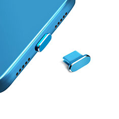 Staubschutz Stöpsel Passend USB-C Jack Type-C Universal H14 für Accessoires Telephone Casques Ecouteurs Blau