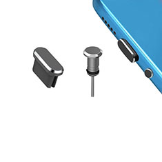 Staubschutz Stöpsel Passend USB-C Jack Type-C Universal H15 für Apple iPhone 15 Dunkelgrau