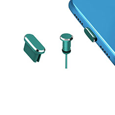 Staubschutz Stöpsel Passend USB-C Jack Type-C Universal H15 für Accessoires Telephone Casques Ecouteurs Grün