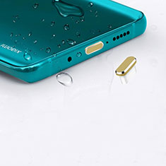 Staubschutz Stöpsel Passend USB-C Jack Type-C Universal H16 für Samsung Galaxy M30 Gold